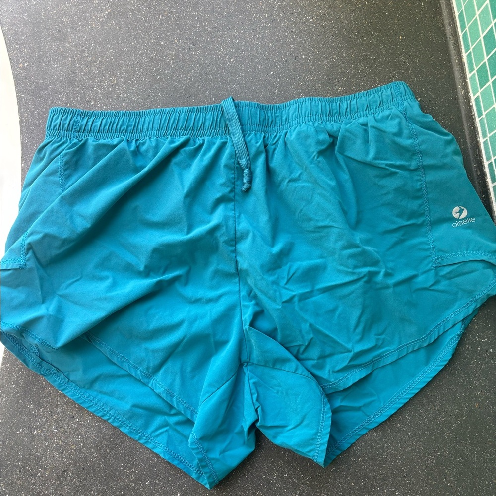 Oiselle Teal Athletic Shorts